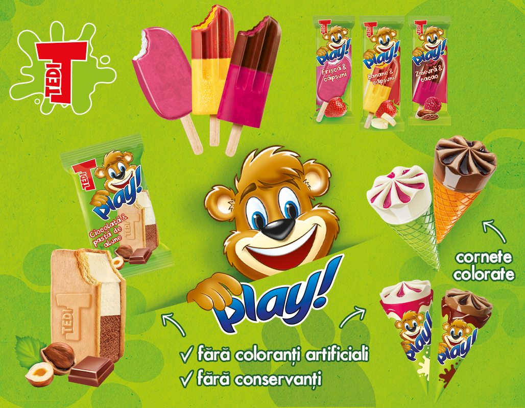 Brandul Tedi a intrat și pe piața de înghețată