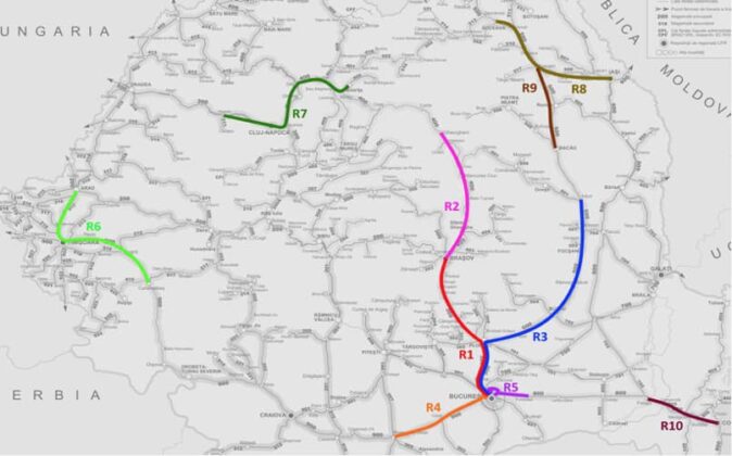 harta trenuri regionale