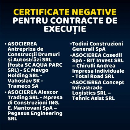 certificate negative constructori