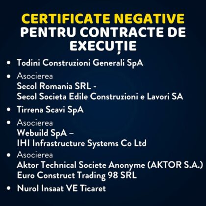 constructori certificate negative