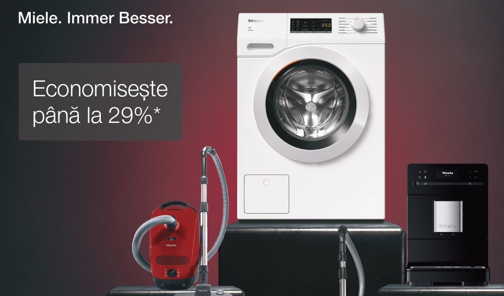 Miele vine de Black Friday cu reduceri de până la 29