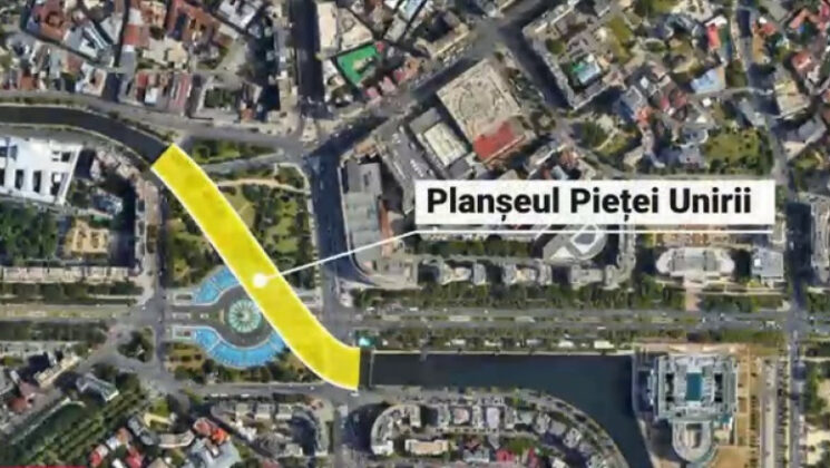 Planseul de la Piata Unirii
