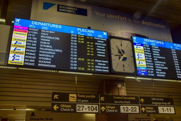 Mai multe curse care trebuia să aterizeze pe Aeroportul Otopeni au fost deviate la Sibiu și Craiova, din cauza vremii