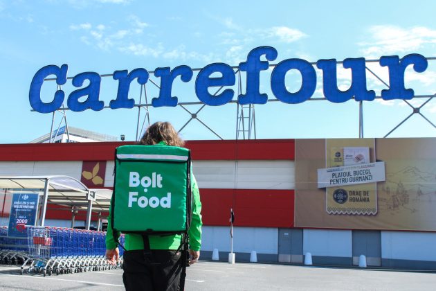 Carrefour a listat în aplicația Bolt 25.000 de produse. Livrarea este momentan gratuită, în anumite limite  