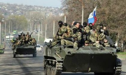 tanc rusia ucraina Lugansk