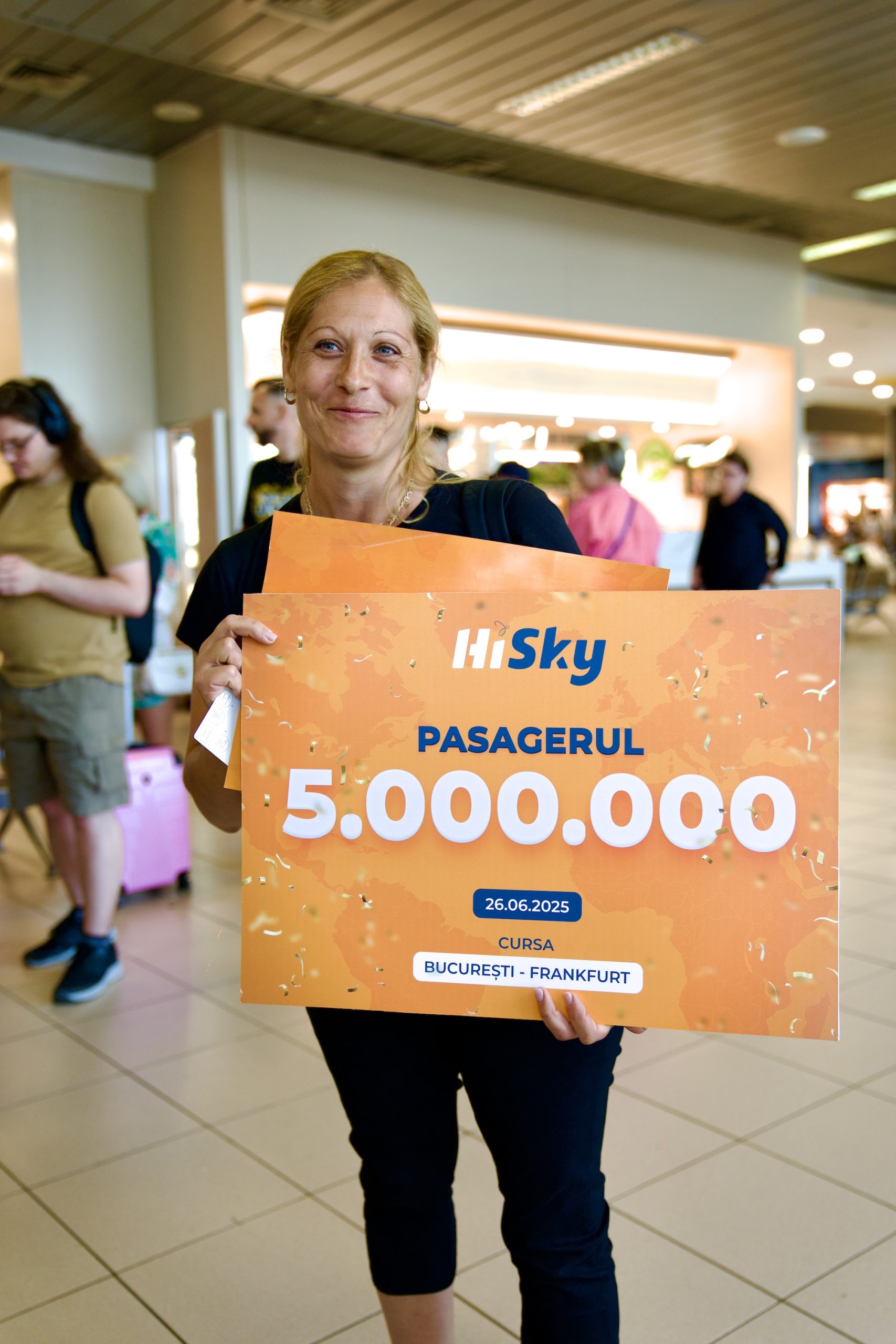 pasagerul cu numarul 5 milioane la hisky 