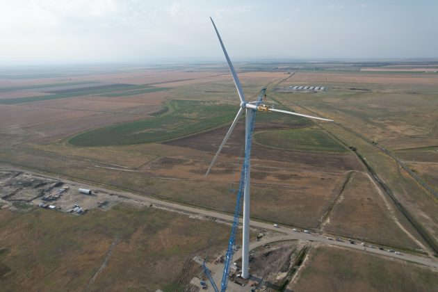 Turbine eoliene România în parcul eolian VIFOR din Buzău, cu 15 turbine ridicate și capacitate instalată în creștere vizibilă pe teren. | sursa foto: Economica