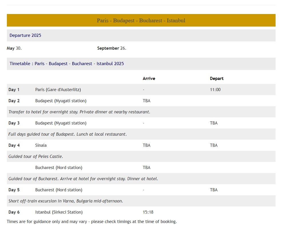 program orient express