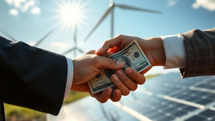 Parc eolian și solar în România, simbolizând acordul PPA între D.TRADING și EDP pentru energie regenerabilă România și decarbonizare. | sursa foto: Economica