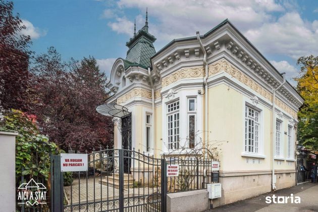 O vilă monument istoric construită în 1913 de pe Strada Paris din Capitală e scoasă la vânzare pentru 1,5 milioane de euro