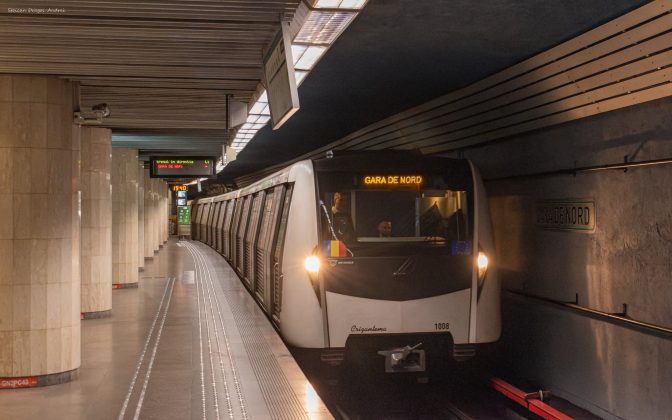 FOTO Premieră la metrou: Tren Bombardier pe Magistrala 4 Gara de Nord – Jiului