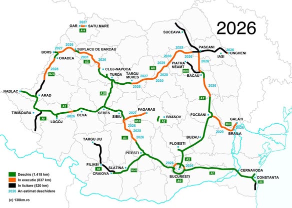 România va depăși borna de 1650 de kilometri autostradă și drum expres în trafic în 2026 - secretar de stat - Economica.net