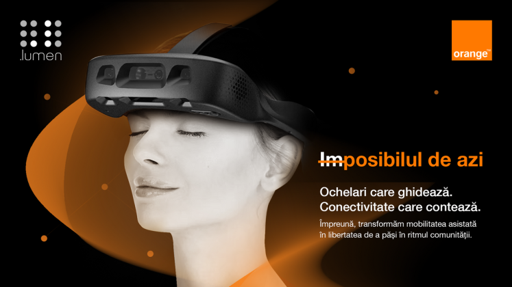 Start-up-ul românesc .lumen și Orange Romania încheie un parteneriat pentru susținerea deplasării independente a persoanelor cu deficiențe de vedere