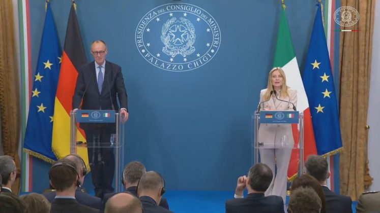 Berlinul se apropie de Roma, într-o perioadă în care are relații tensionate cu Parisul. Merz și Meloni au semnat un acord de cooperare militară și economică