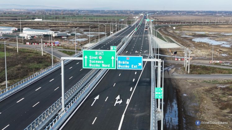 Tronson de autostradă în construcție între Pașcani și Ungheni, parte din programul SAFE pentru autostrăzi România și pod Ungheni finalizat parțial | sursa foto: Economica