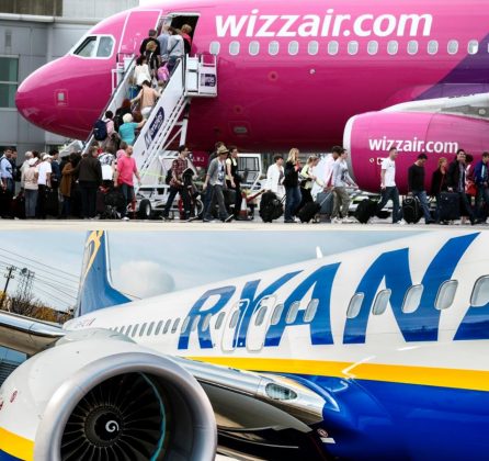 Wizz Air şi Ryanair au avut creşteri semnificative ale traficului de pasageri din decembrie