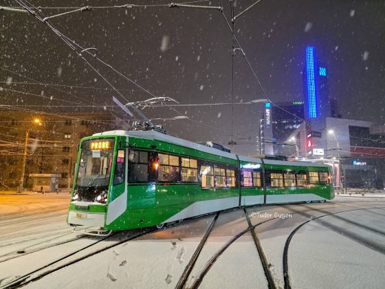 FOTO Tramvai nou, fabricat în București, a intrat în teste