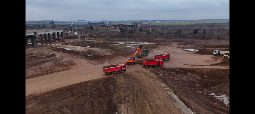 VIDEO Autostrada Bucureștiului A0: Imagini noi cu lotul 1 Nord, ce ar putea fi dat parțial în trafic la primăvară