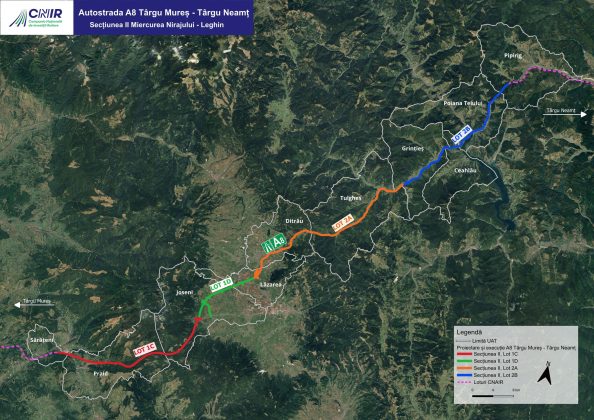 Autostrada Unirii A8: CNIR a publicat coridoarele de expropriere ale tronsonului montan