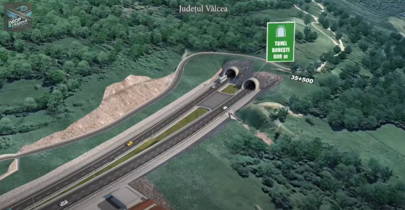 FOTO Autostrada A1 Sibiu – Pitești: Cum va arăta subsecțiunea Lazaret – Cornetu, cu cele mai multe tuneluri