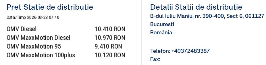 carburanti motorina omv