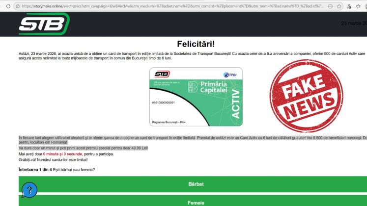 Înșelătorii cu carduri STB. Recomandările societății bucureștene