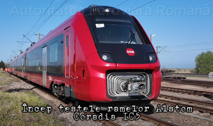 FOTO Au început testele la Făurei pentru trenurile Alstom IC5, fabricate pentru Danemarca