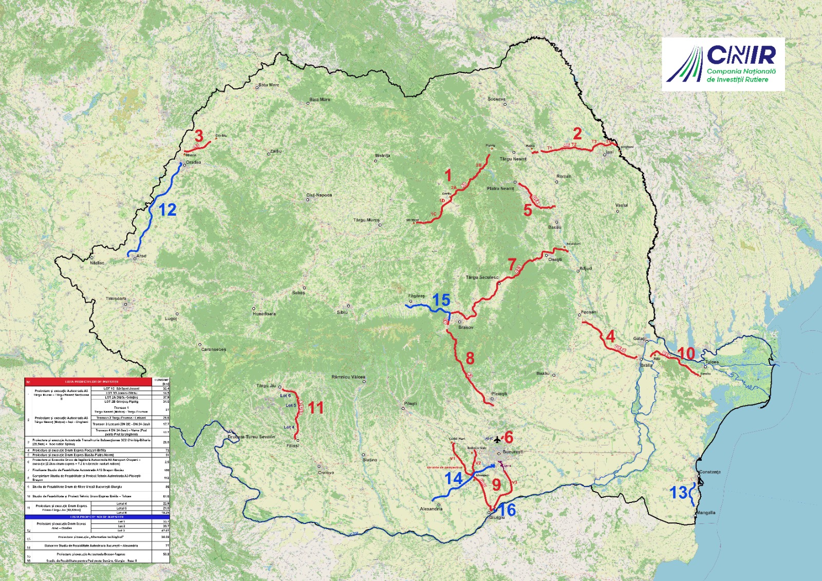 Autostrăzile București - Alexandria și Brașov - Făgăraș, transferate la CNIR împreună cu alte trei proiecte - Economica.net