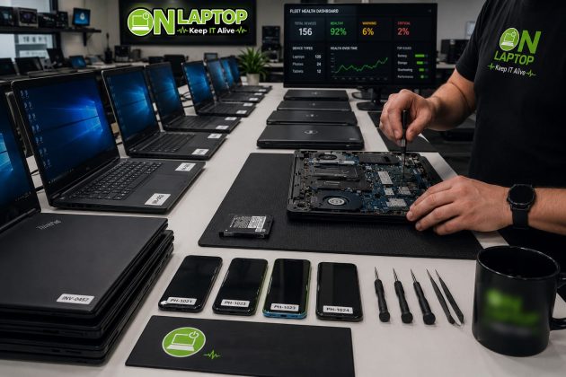Cum prelungește OnLaptop durata de viață a flotelor de laptopuri corporate și de ce reparația bate înlocuirea