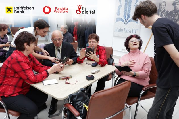 „A doua tinereţe” pentru seniori prin programul Hi Digital. Raiffeisen Bank România şi Fundația Vodafone ajută vârstnicii să folosească tehnologia