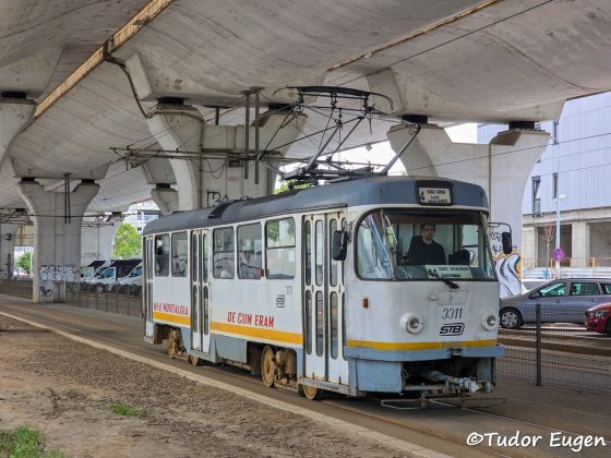 Ies de pe șine ultimele tramvaie Tatra din București