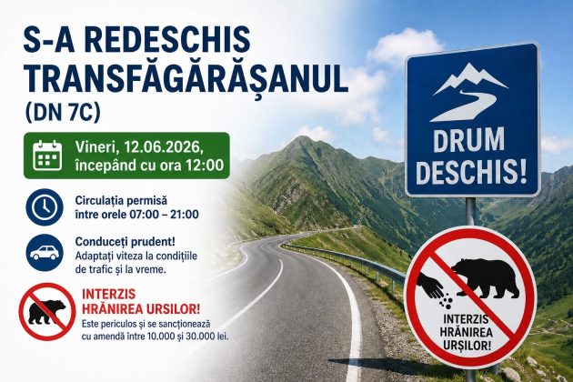 Azi s-a redeschis circulația rutieră pe Transfăgărășan