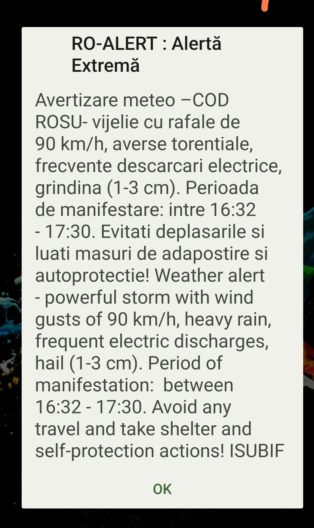 cod rosu