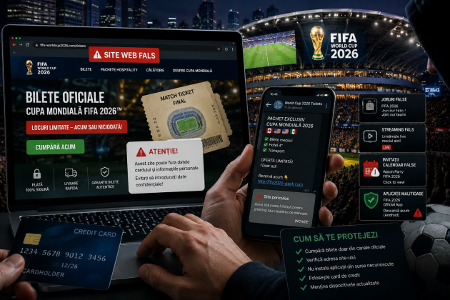 FIFA: Atacurile de phising associate turneului au crescut cu 500%. Ce măsuri pot lua firmele dacă datele le-au fost deja compromise. Companiile sunt expuse prin conturile angajaților