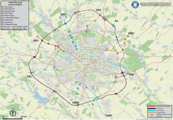 Orbital București: Drumul Radial DR1 – Vest Expres, aprobat de Ministerul Transporturilor