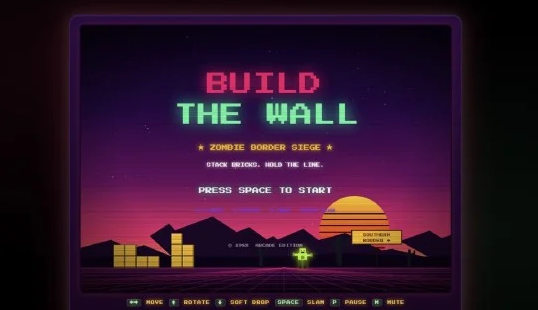 Casa Albă lansează joc controversat „Build the Wall”, replică a lui Tetris