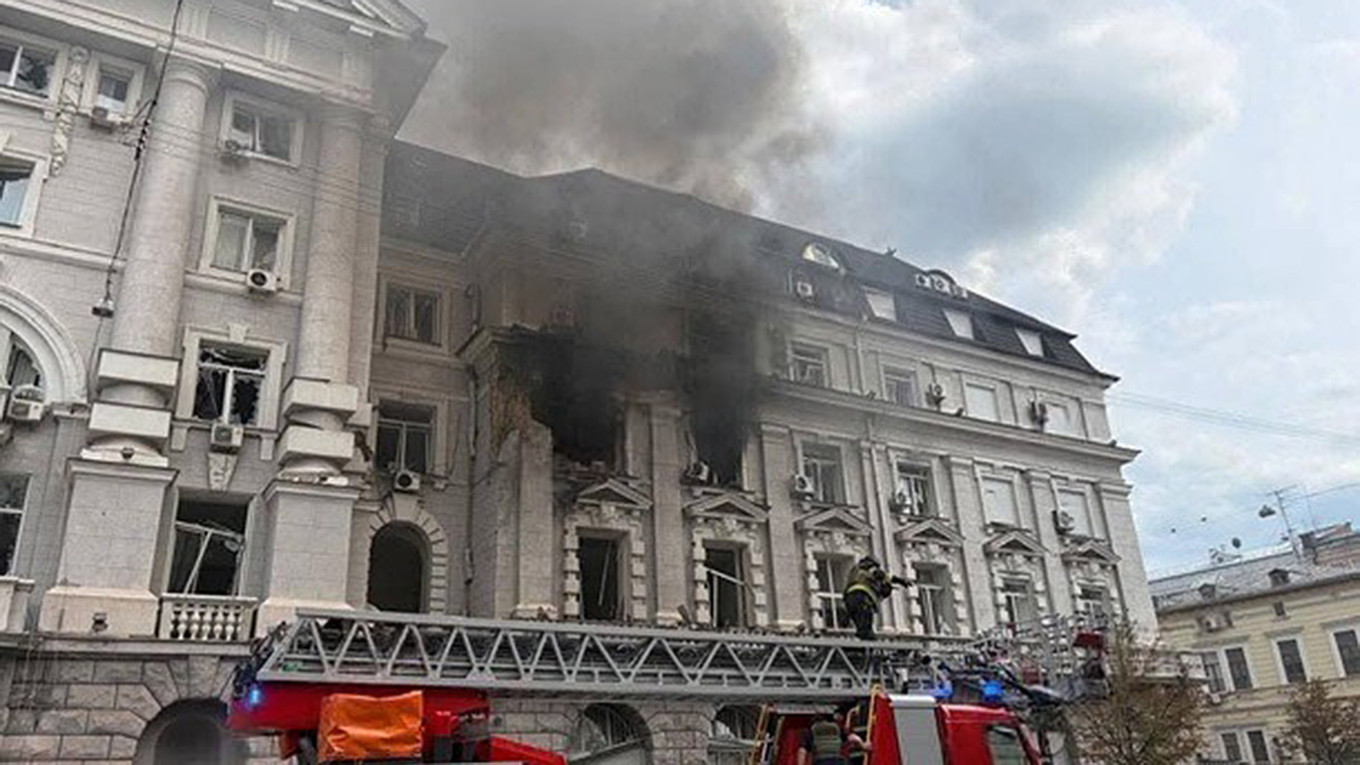 Dronă rusească lovește sediul central al SBU din Kiev