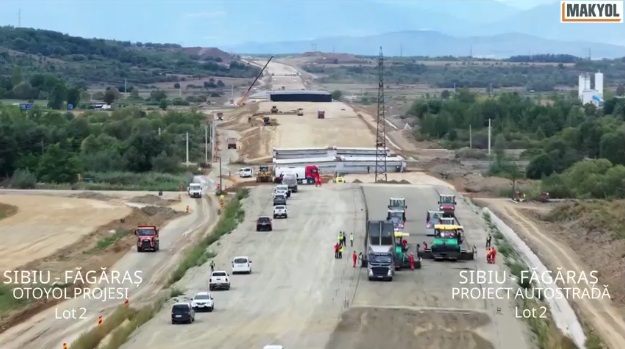 Constructorul turc Makyol a finalizat peste 50% din lucrările la lotul 2 al autostrăzii Sibiu-Făgăraș