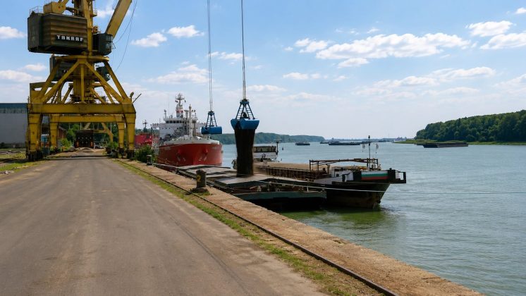 Activitate intensă în porturile Dunării Maritime cu mărfuri din Turcia, Italia și Egipt