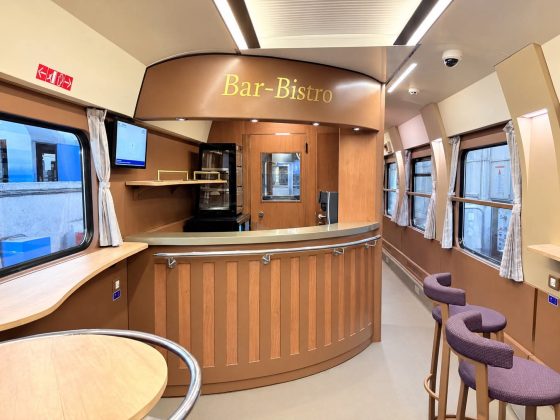 FOTO CFR Călători primește un nou vagon bar – bistro modernizat de Remarul 16 Februarie
