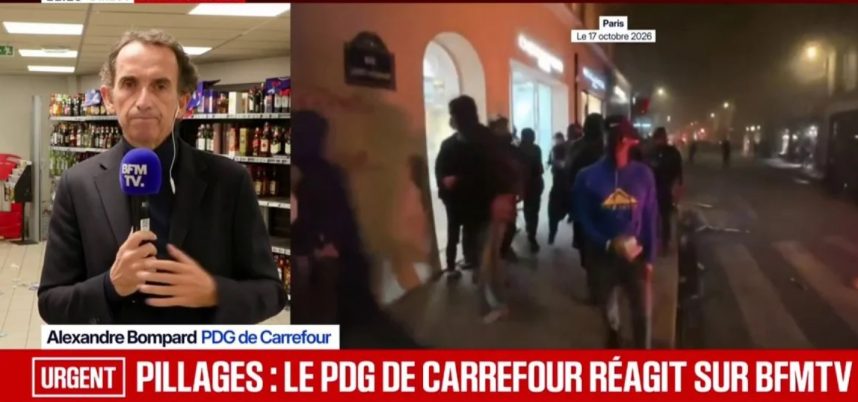 Carrefour estimează pierderi de zeci de milioane de euro după protestele violente din Franța. 1.500 de comercianți afectați