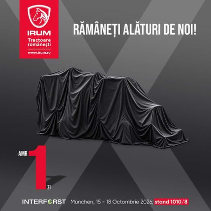 VIDEO Mândrie industrială românească: Un nou tractor fabricat în România de IRUM, la Reghin