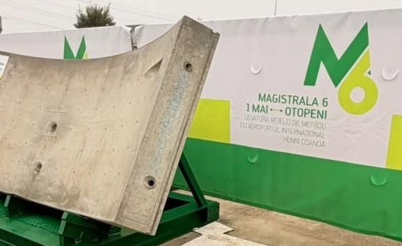 FOTO Metroul de Otopeni: Inelele din beton ale secțiunii nordice, produse în România, la Buzău